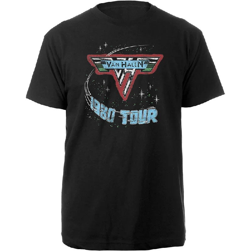 Van Halen | Official Band T-Shirt | 1980 Tour Casual Formal Business