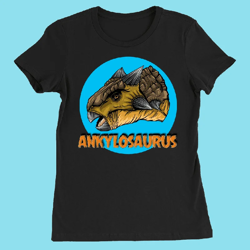 Women Ankylosaurus Head T-Shirt Modern Contemporary Chic