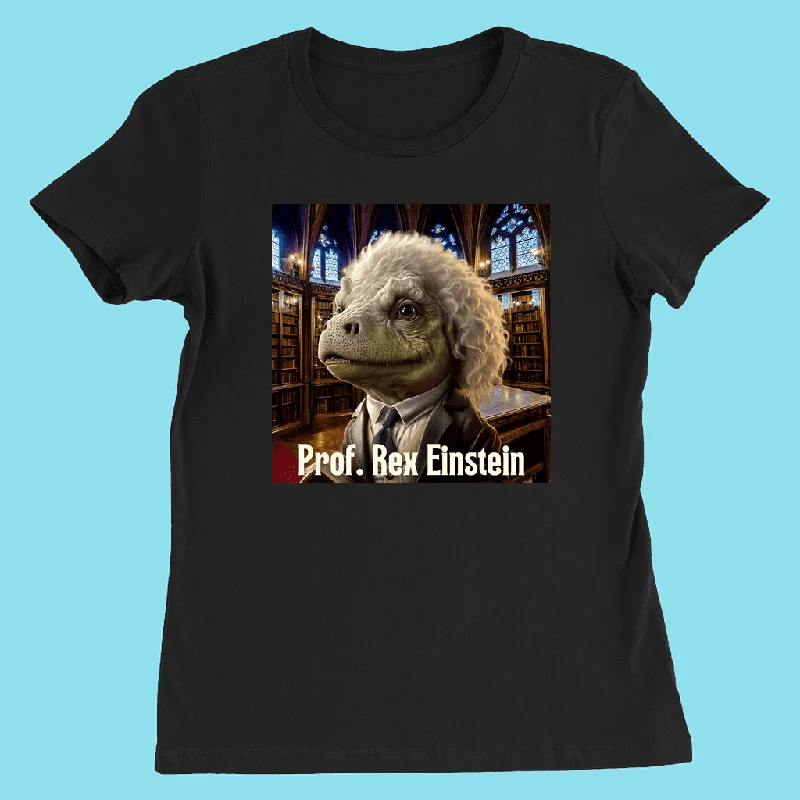 Women Prof. Rex Einstein T-Shirt Mesh Fabric Canvas Fabric Denim Fabric