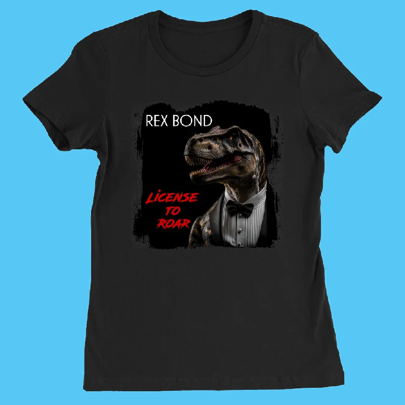 Women Rex Bond T-Shirt Seamless Knitted Crochet