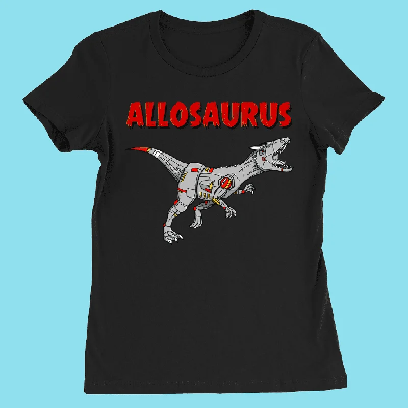 Women Robot Allosaurus T-Shirt Satin Fabric Silk Fabric Chiffon Fabric