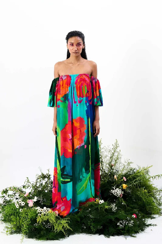 Rangrez Maxi Dress Cozy Maxi Dress with Slit