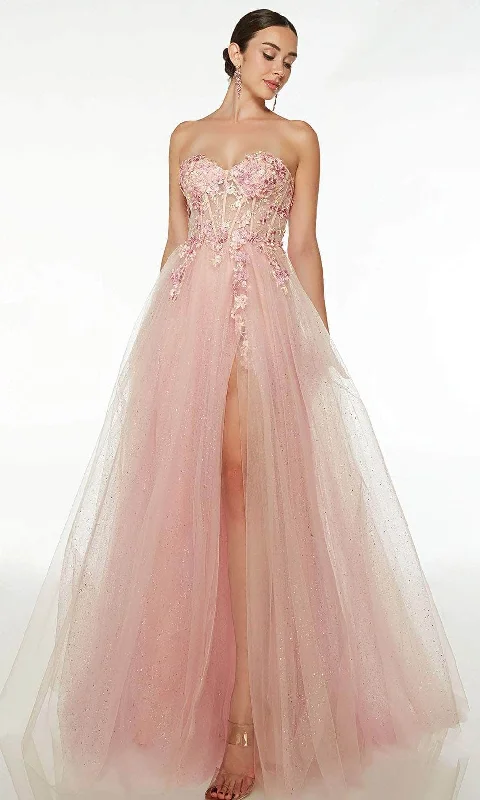 Alyce Paris 61536 - Strapless Corset Bodice Prom Gown