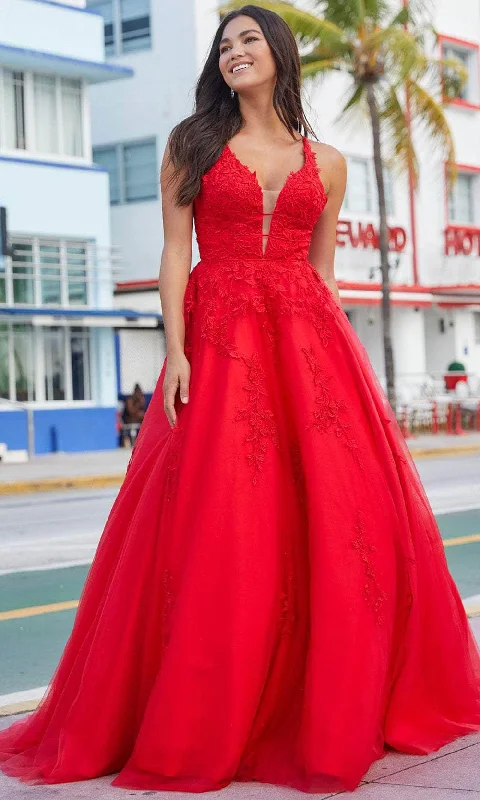 Amarra 88510 - V-Neck Ballgown