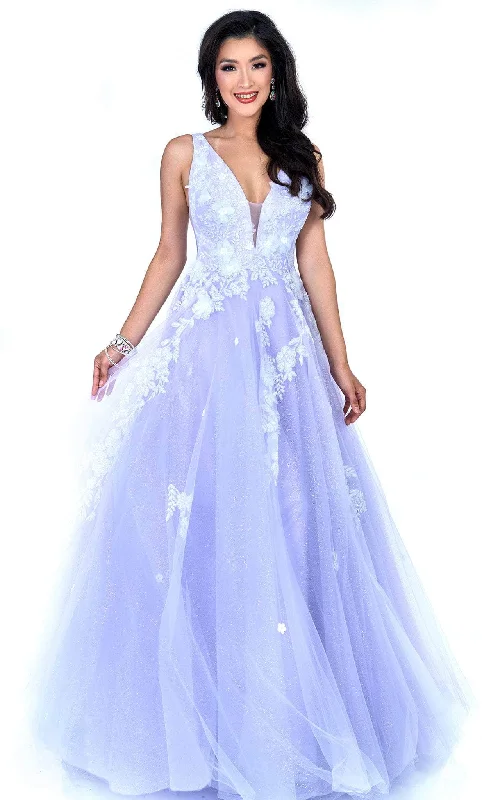 Cecilia Couture 1510 - V-Neck Gown
