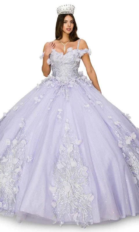 Cinderella Couture 8061J - Silver Embroidered Sweetheart Ballgown