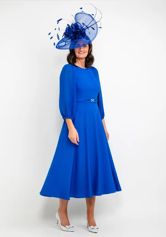 Claudia C Renoir A-Line Maxi Dress, Royal Blue Trendy A-Line Maxi Dress