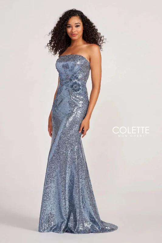Colette CL2075 Long Prom Sequin Formal Dress