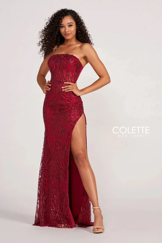 Colette CL2082 Formal Beaded Long Prom Dress