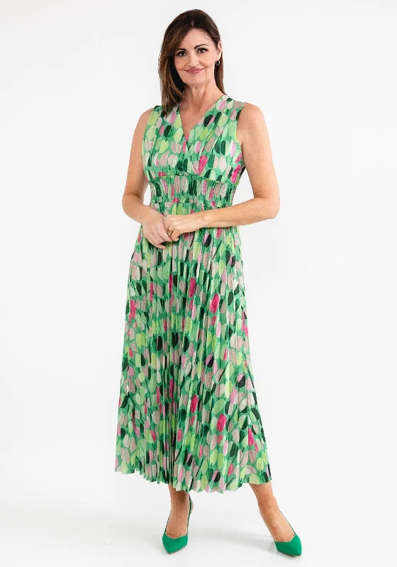 d.e.c.k. by Decollage One Size Glitter Maxi Dress, Green Multi Comfortable Bohemian Maxi Dress d.e.c.k. by Decollage One Size Glitter Maxi Dress, Green Multi Comfortable Bohemian Maxi Dress