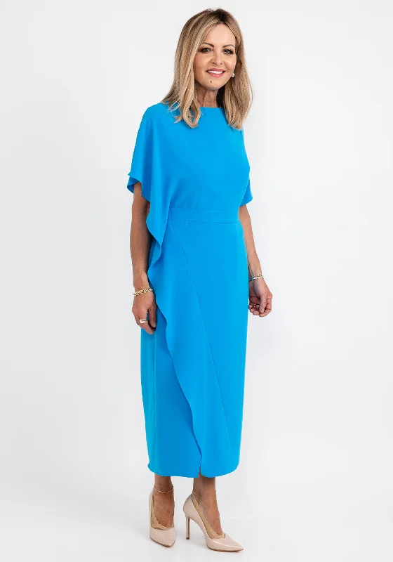 Ella Boo Drape Side Detail Maxi Dress, Ocean Cozy Spaghetti Strap Maxi Dress