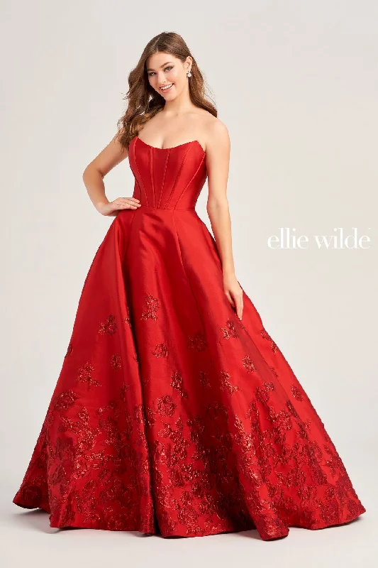 Ellie Wilde EW35073 Prom Long Pocket Ball Gown