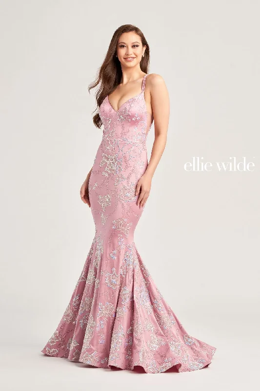 Ellie Wilde EW35083 Prom Fitted Long Formal Gown