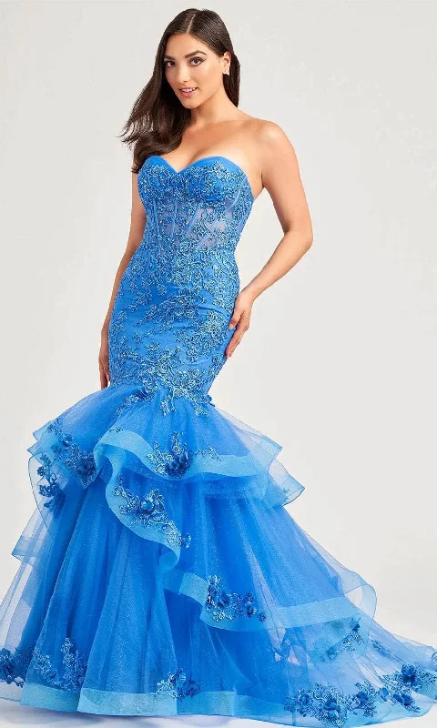 Ellie Wilde EW35239 - Corset Bodice Sweetheart Neck Prom Gown