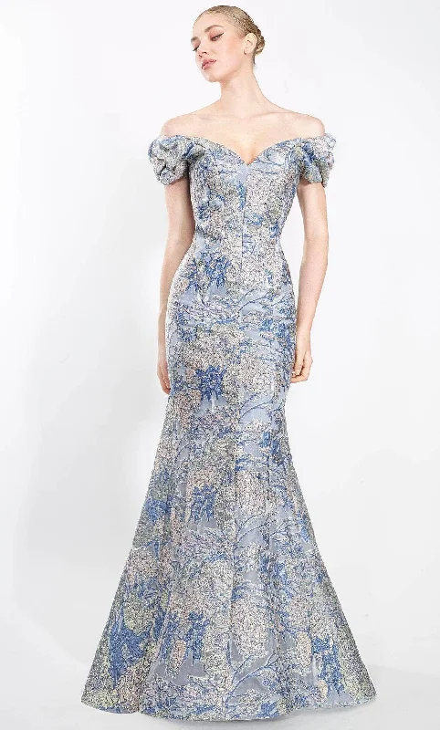Janique 86721 - Puff Sleeve Swetheart Evening Gown