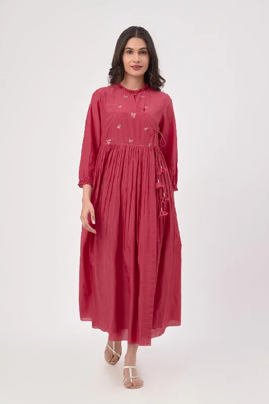 The Golden Touch Maxi Dress Comfortable Satin Maxi Dress