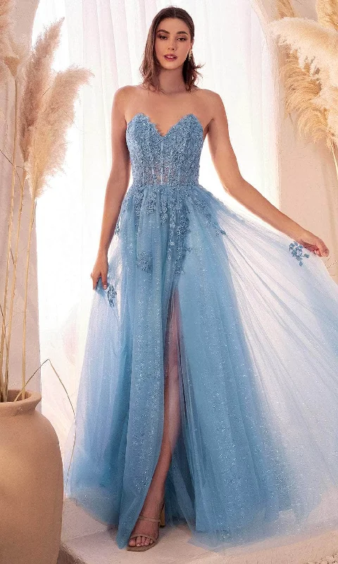 Ladivine C148 - Sweetheart Lace Up Prom Dress