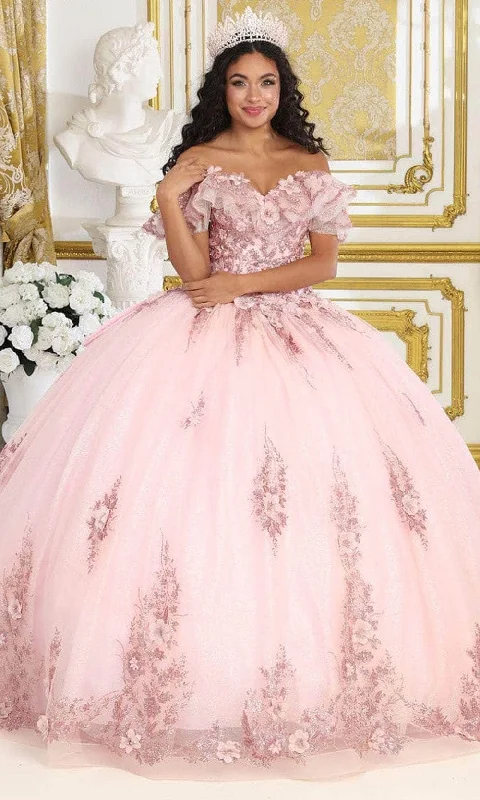 May Queen LK233 - Ruffle Embellished Ballgown