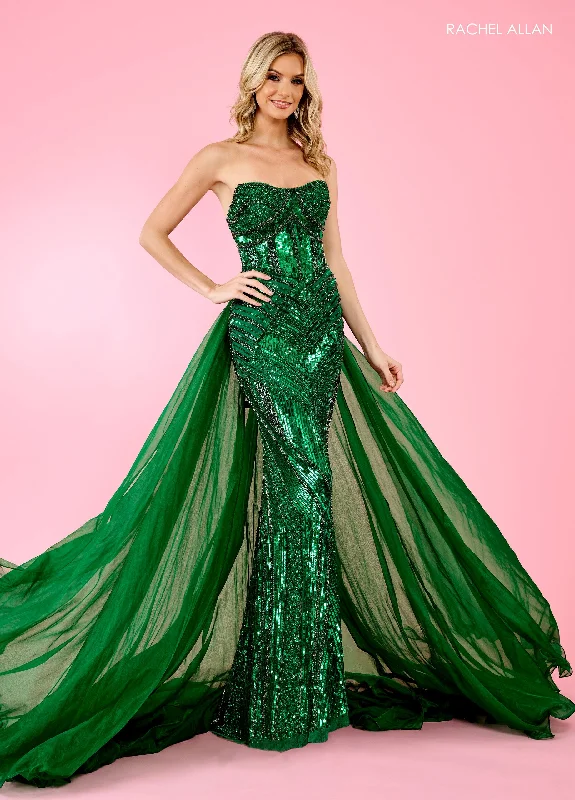 Rachel Allan  70520 Formal Long Overskirt Prom Dress