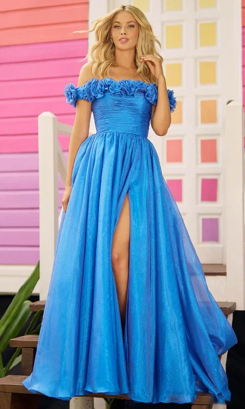 Sherri Hill 56194 - Glitter Slit Prom Dress