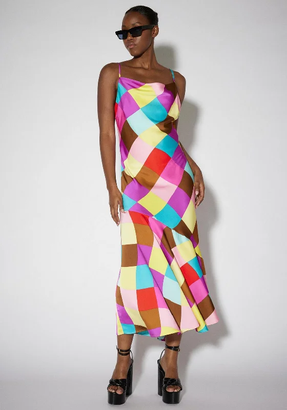 SOMETHINGNEW Sabrina Print Maxi Dress, Multi Cozy Wrap Maxi Dress