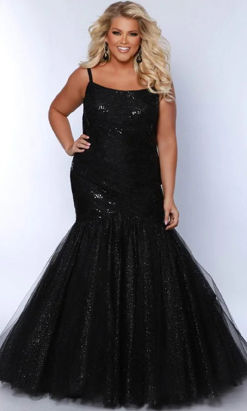 Sydney's Closet SC7370 - Sequin Scoop Neck Evening Gown