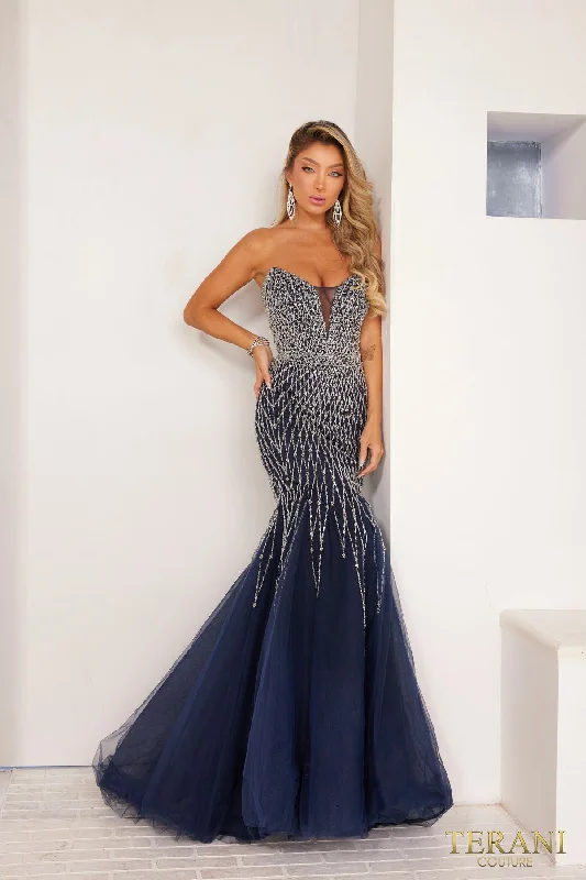 Terani Couture 241P2132 Mermaid Long Prom Dress