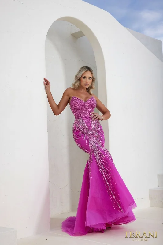 Terani Couture 241P2171 Long Mermaid Prom Dress