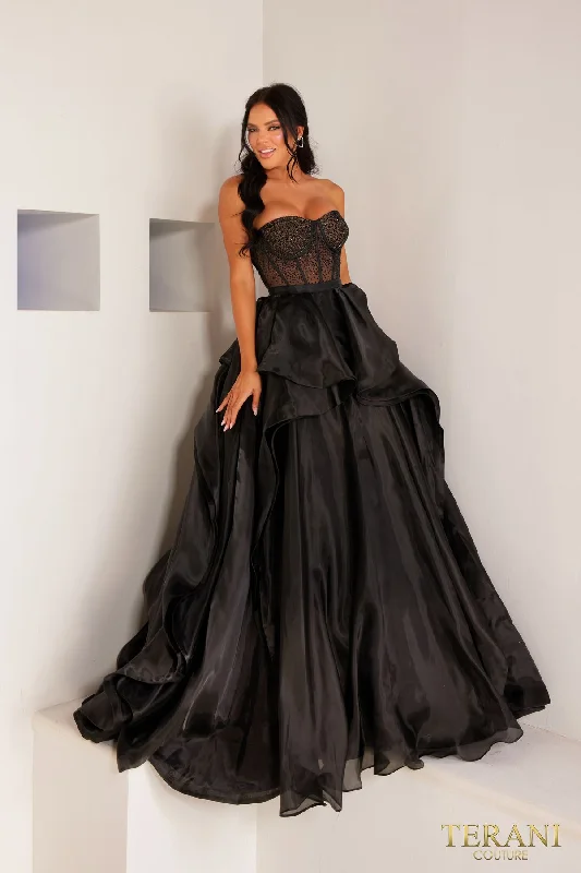 Terani Couture 241P2209 Sweetheart Prom Long Ballgown