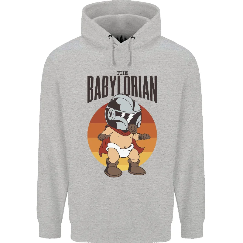 Babylorian Funny Baby Toddler Infant Parody Mens 80% Cotton Hoodie Hoodie with Relaxed Fit Easy Casual