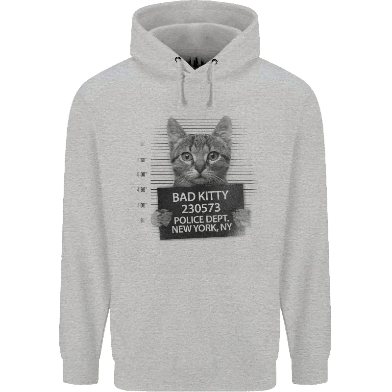 Bad Kitty New York City Police Dept Mens 80% Cotton Hoodie Hoodie with Batwing Sleeves Loose Dramatic Bad Kitty New York City Police Dept Mens 80% Cotton Hoodie Hoodie with Batwing Sleeves Loose Dramatic
