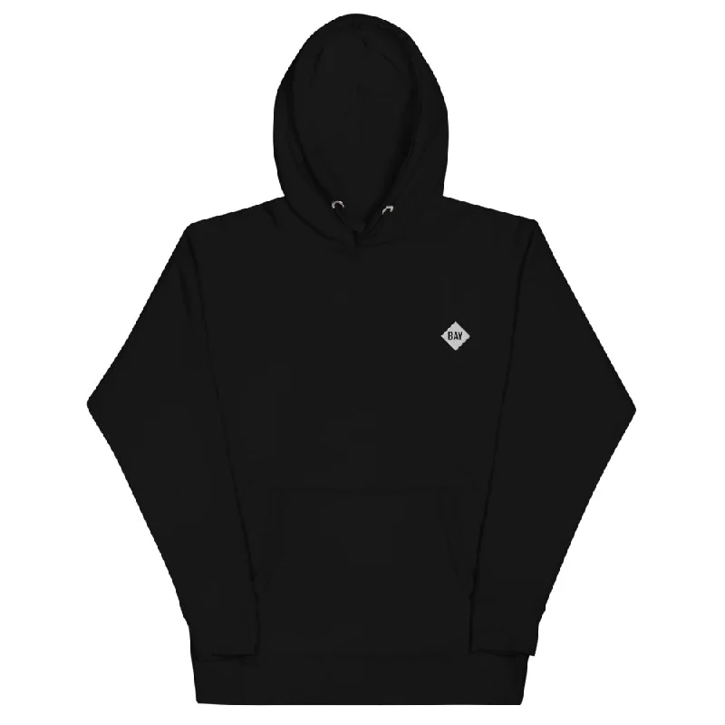 Black Diamond Hoodie Hoodie with Batwing Sleeves Loose Dramatic