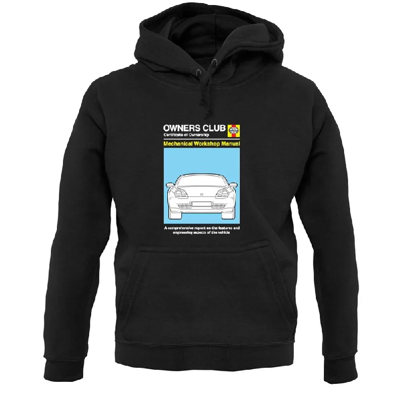 Car Owners Manual 986 Turbo Unisex Hoodie Hoodie with Logo Branding Identity