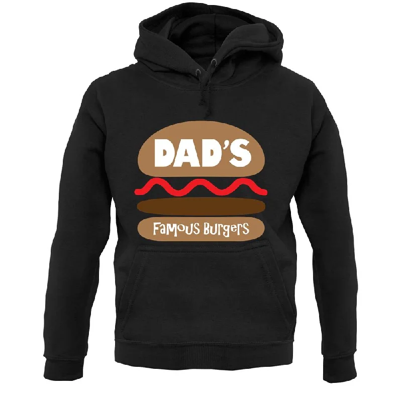 Dad's Famous Burgers Unisex Hoodie Hoodie with High Neck Warm Protective