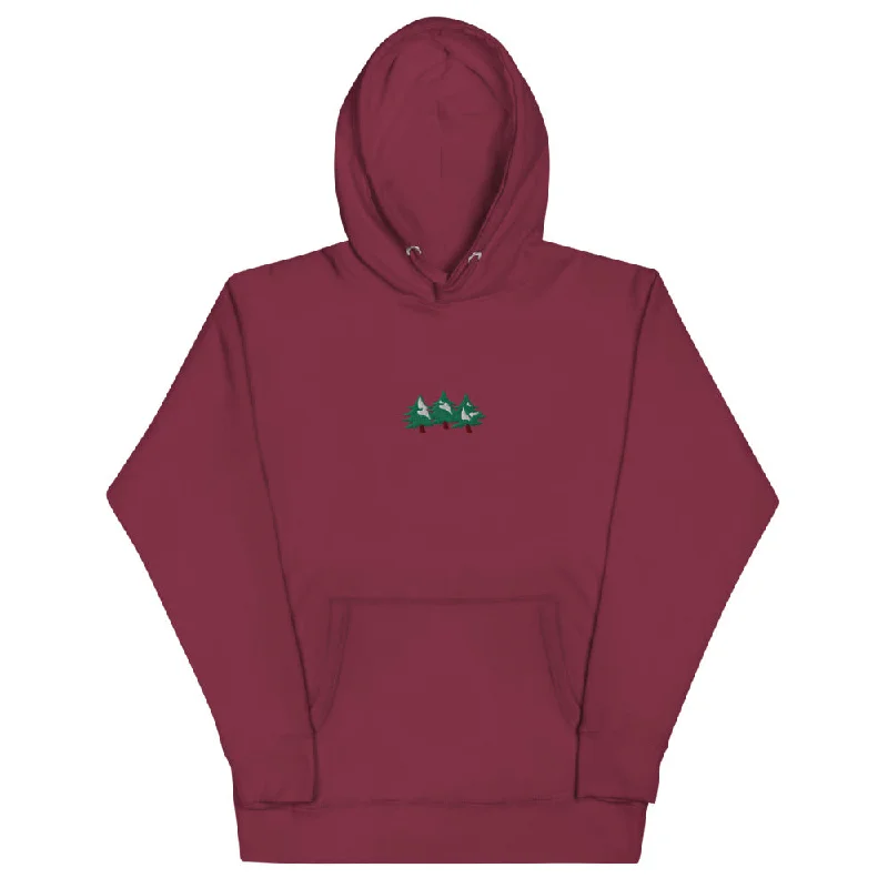 Embrace the Unknown | Embroidered Hoodie Hoodie with High Neck Warm Protective