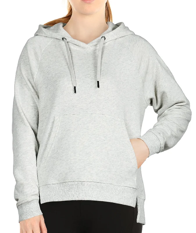 icyzone Hoodies for Women - Workout Athletic Sweatshirts Exercise Long Sleeve Pullover with Kangaroo Pocket Oversized Hoodie Comfort Casual