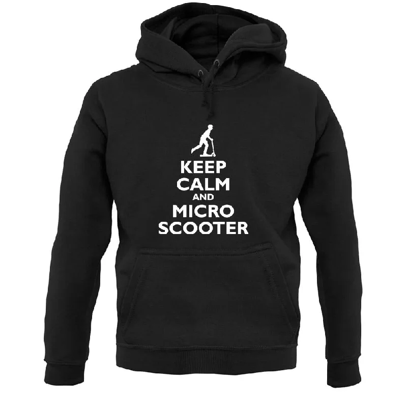 Keep Calm And Micro Scooter Unisex Hoodie Hoodie with Gradient Ombre Colorful