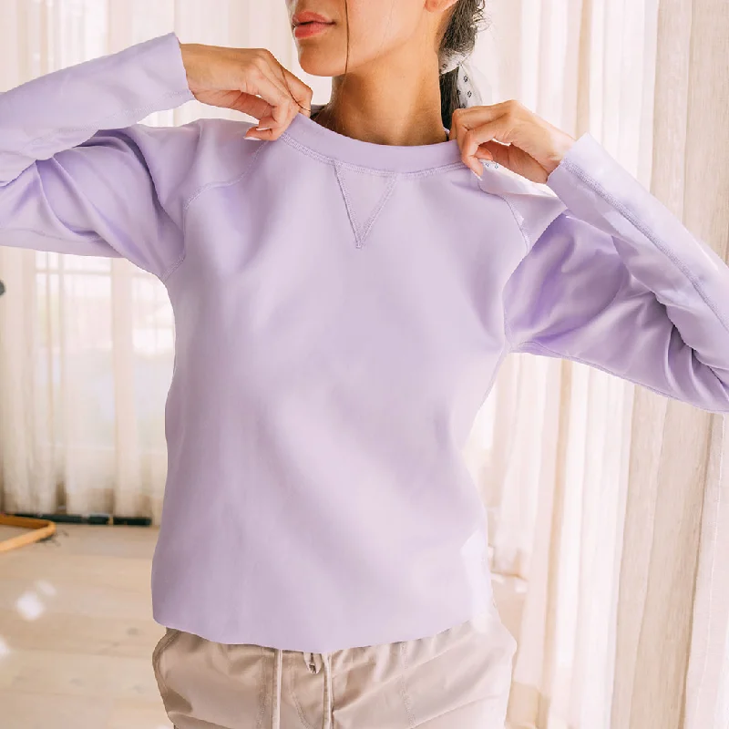 Lilac Neo Sweatshirt Oversized Hoodie Comfort Casual