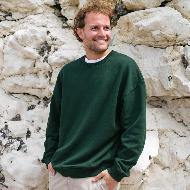 Men's Oversized Sweatshirt Hoodie with Back Slit Movement Comfort