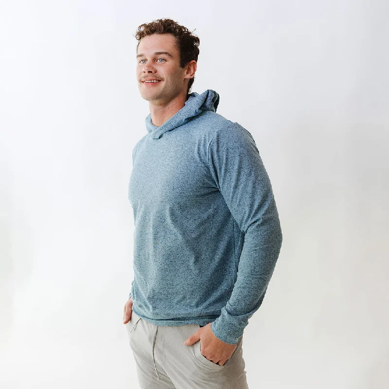 Men's Travel Hoodie, Sky Hoodie with Toggle Buttons Decorative Unique