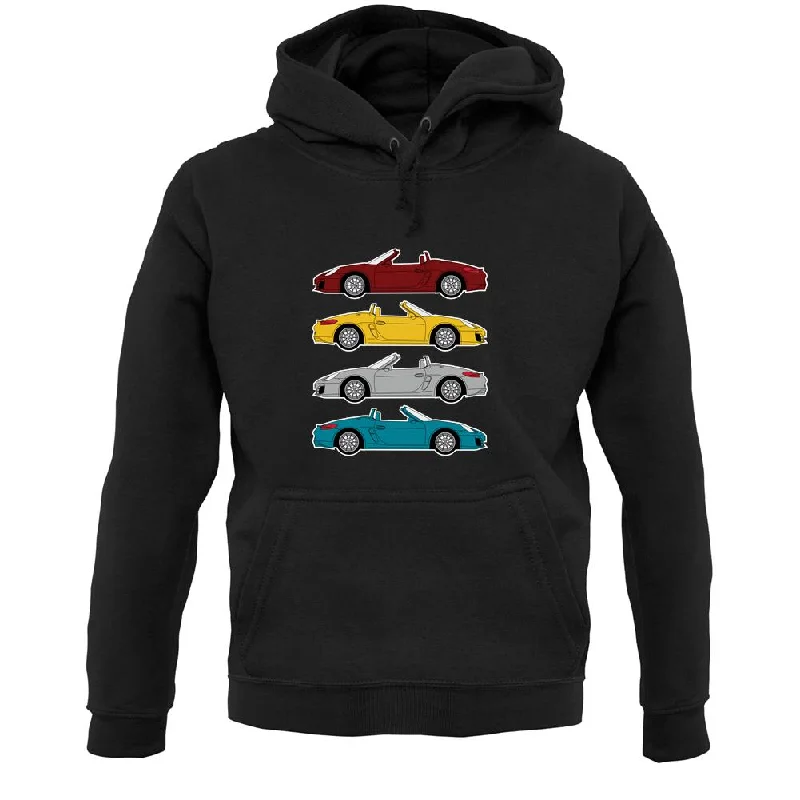 Box 981 4 Colour Grid Unisex Hoodie Hoodie with Slim Fit Tailored Modern