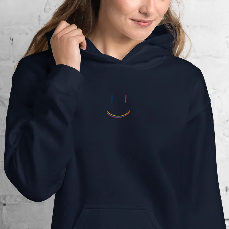 Smile | Unisex Hoodie Hoodie with Hem Lace Feminine Delicate