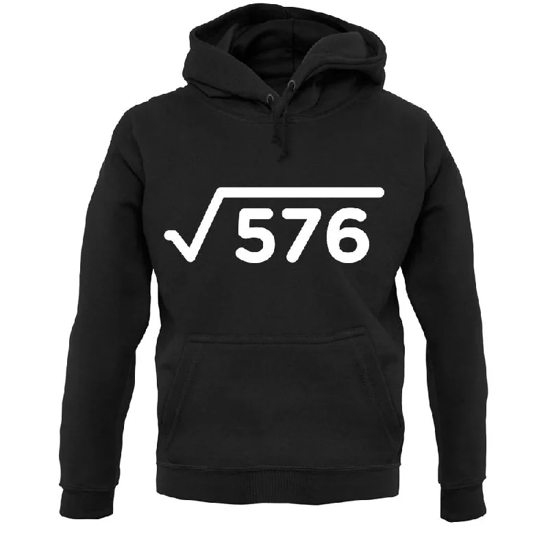 Square Root Birthday 24 Unisex Hoodie Hoodie with Pocket Utility Practical