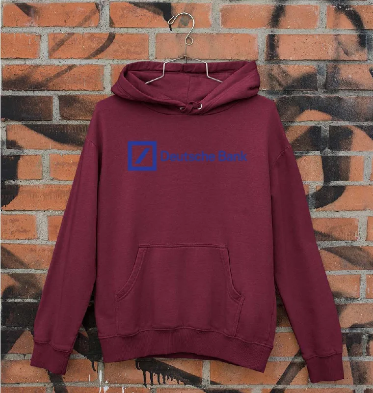 Deutsche Bank Unisex Hoodie for Men/Women Hoodie with Double Zipper Versatile Adjustable