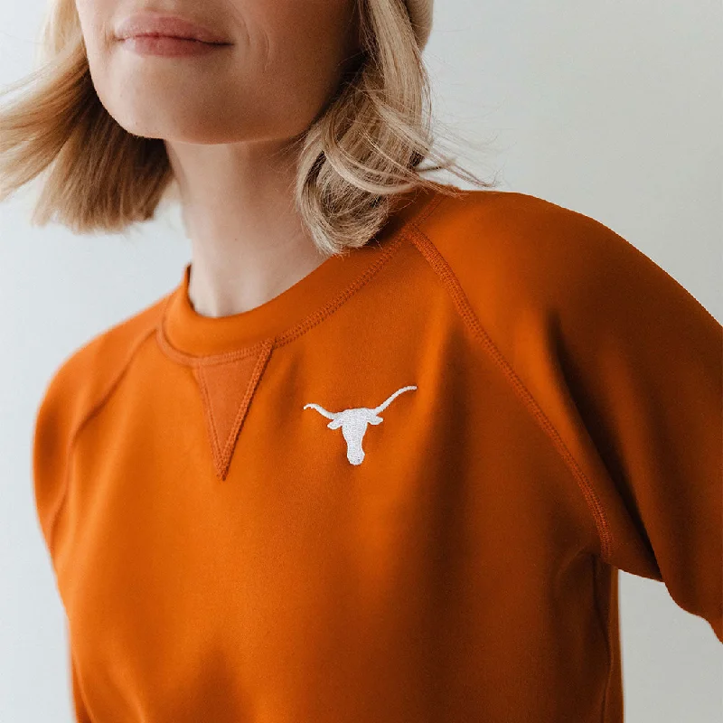 Texas Burnt Orange Neo Sweatshirt Hoodie with Elastic Waist Stretchable Comfortable