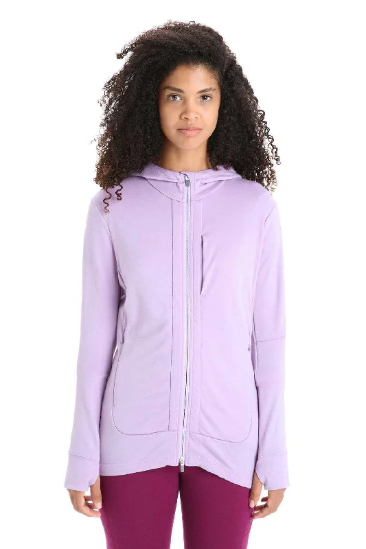 Womens Quantum III LS Zip Hoodie Hoodie with Pastel Soft Subtle