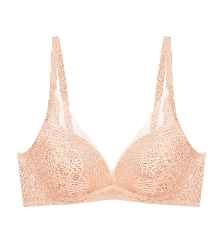 Aqua Shan Wired Push Up Deep V Bra Elegant Cotton Bra