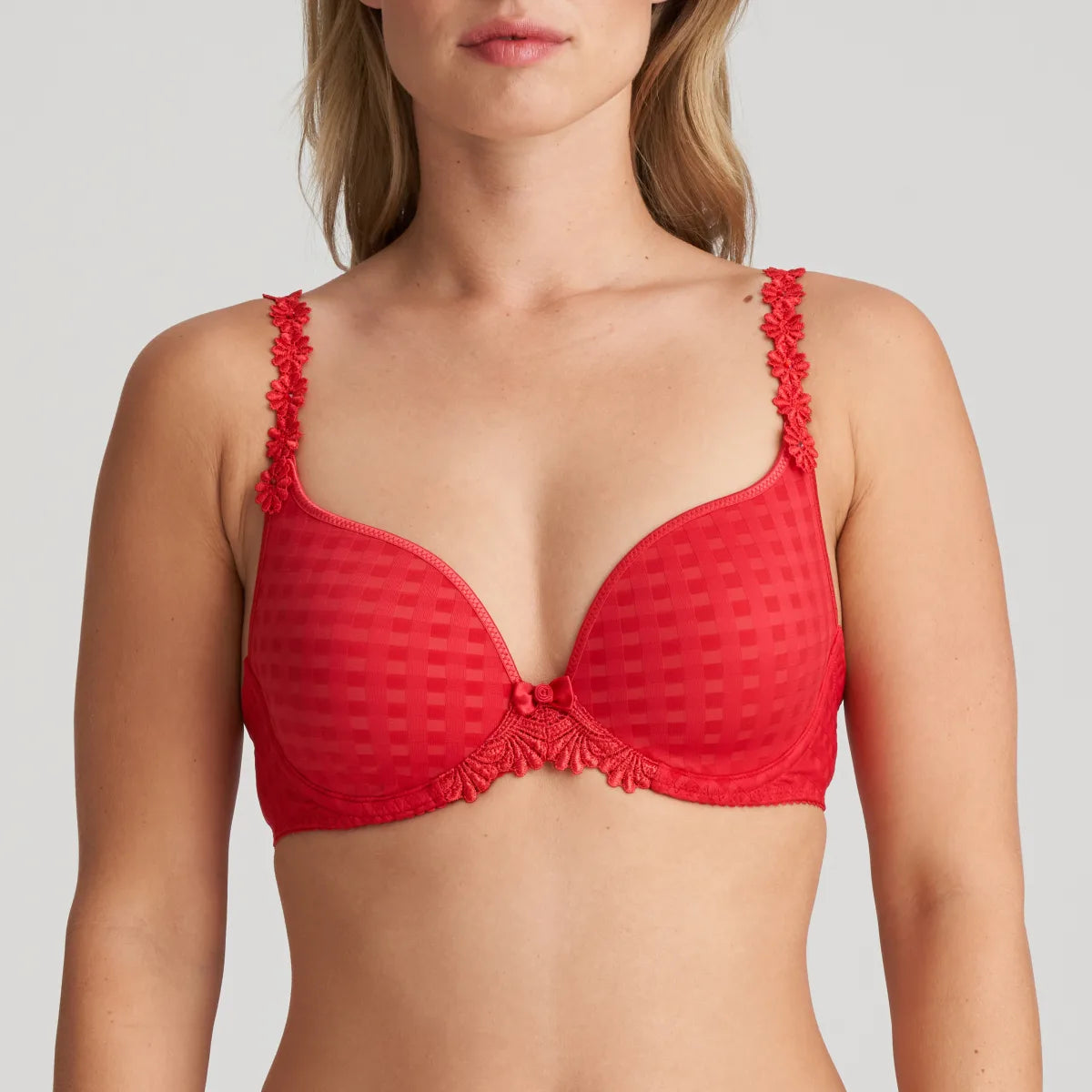 Avero Heartshape Bra In Scarlet - Marie Jo Strapless Support Bra