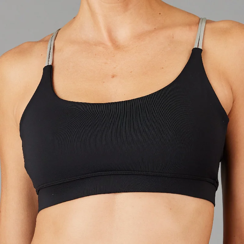 Bra Top (black/silver) Versatile Bralette Set