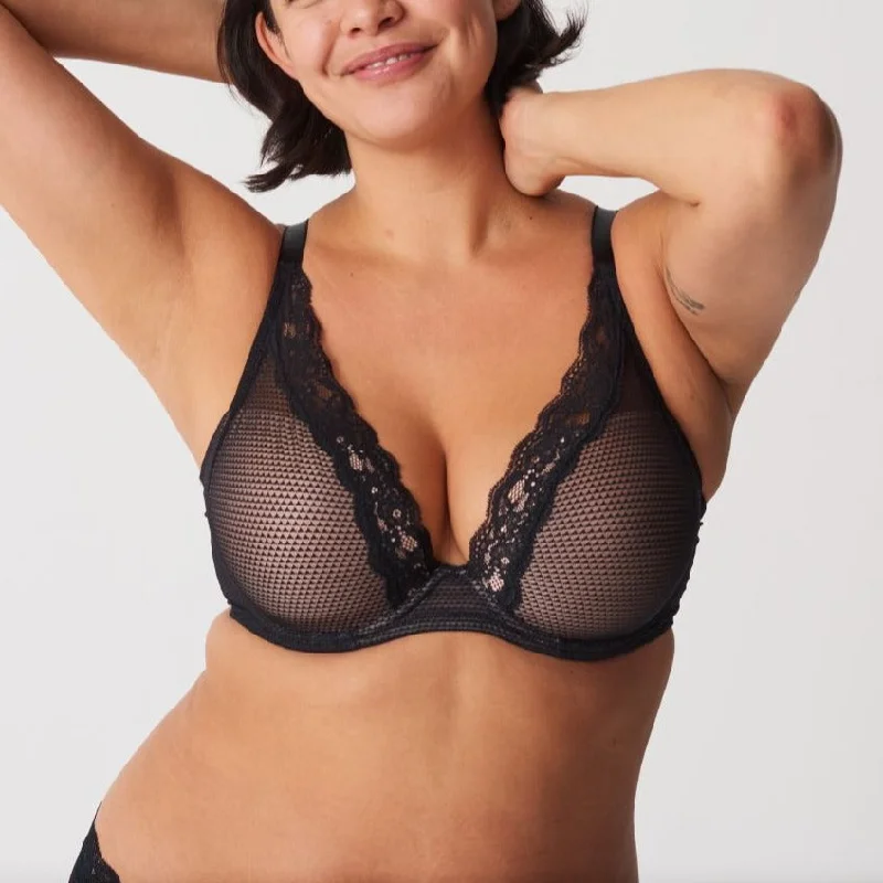 Brooklyn Plunge Bra In Black - Passionata Seamless Fit Bra